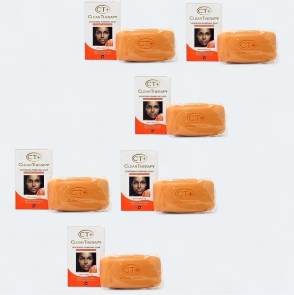 6-Pieces CT+ Clear Therapy Exfoliating Bar Soaps With Carrot